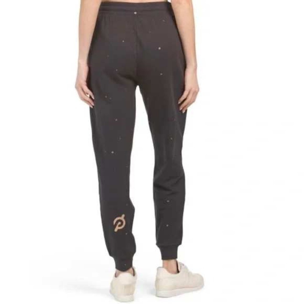 Peloton Charcoal Speckled Jogger Sweatpants Drawstring Athleisure Lounge S